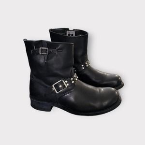 Frye Harness Engineer 87800 Series Leather Moto Boots, Men's 10.5 87850